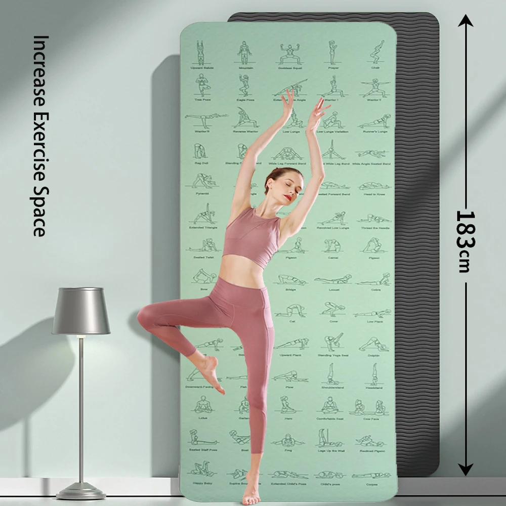 6mm Dikke 요가 안티 슬립 매트 필라테스 Gym - Pilates Yoga Movement 리뷰 및 가격
