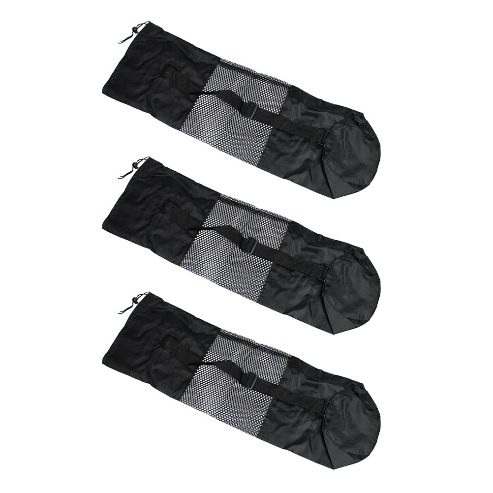 3Pcs 요가 매트 메쉬 가방 조정 가능한 Drawst - Yoga Mat Bag Carrier 리뷰 및 가격