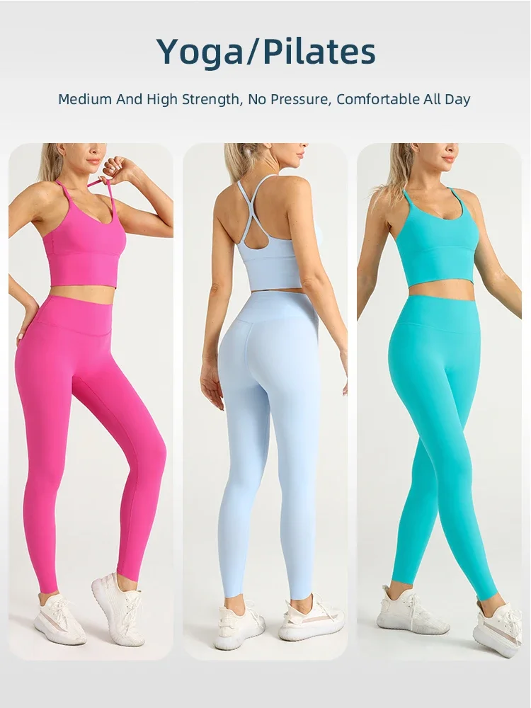 2 조각 요가 의류 여성 운동복 운동복 필라테스 피트니 - Pilates Yoga Legging 리뷰 및 가격