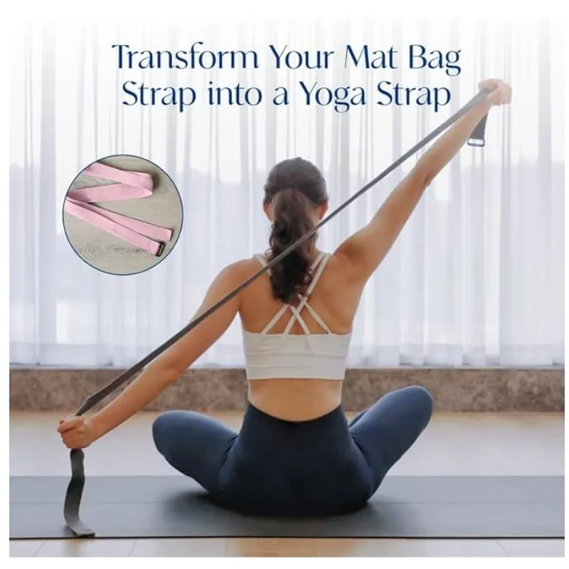 요가 매트 가방 물병 포켓 및 습식 보관칸 포함 다기능 - Yoga Mat Bag Carrier 리뷰 및 가격