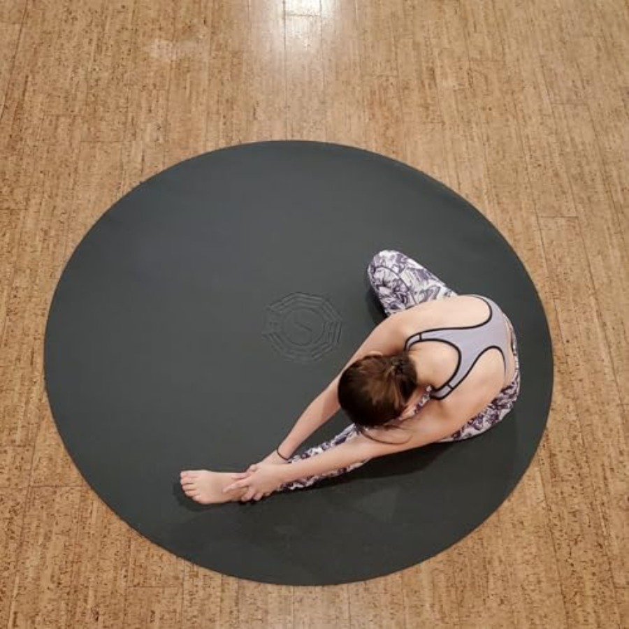 72 6' 대형 원형 요가 매트, 명상, 필라테스, 태 - Pilates Yoga And Tai Chi 리뷰 및 가격