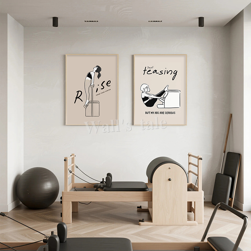 필라테스 포즈 아트 프린트, 모던 미니멀리스트 피트니스 - Pilates Yoga Movement 리뷰 및 가격