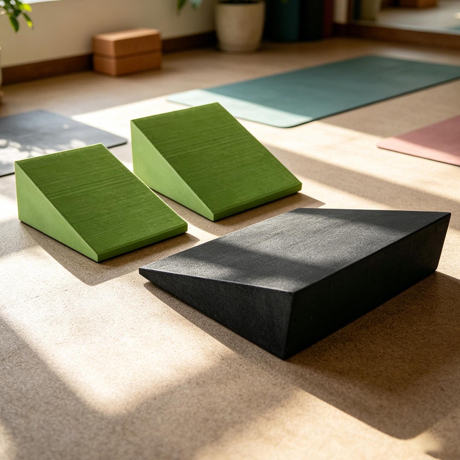 3Pcs 요가 웨지 블록 EVA 폼 요가 웨지 스트레치 - Pilates Yoga Board 리뷰 및 가격