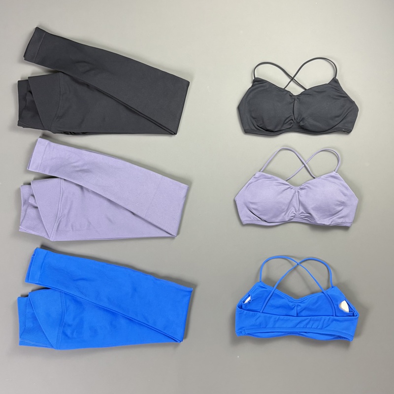 2피스 비전 레깅스 세트 여성용 백리스 스포츠 비전 브 - Pilates Yoga Legging 리뷰 및 가격