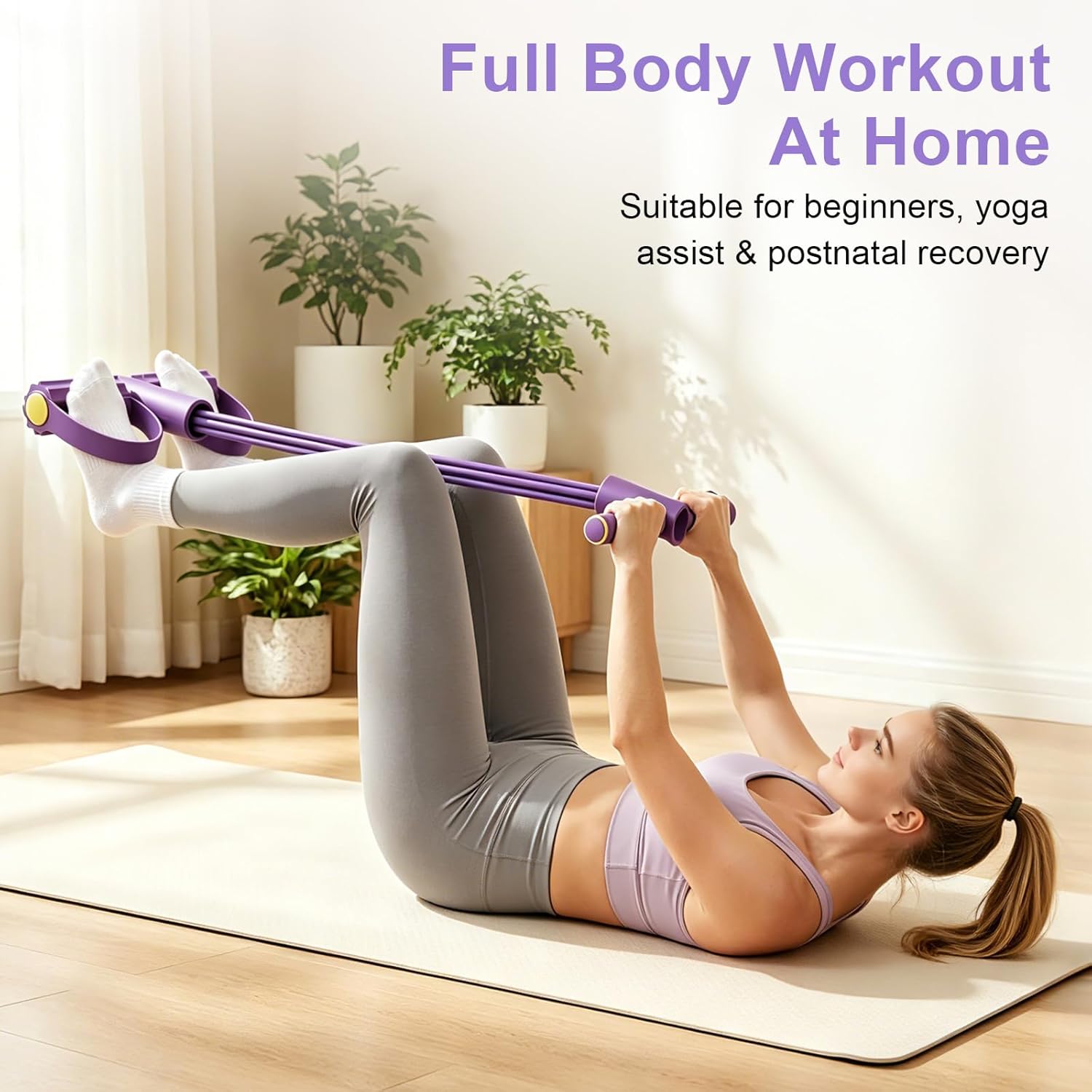 4튜브 저항 밴드 다기능 텐션 로프 피트니스 밴드 6튜 - Pilates Yoga Board 리뷰 및 가격
