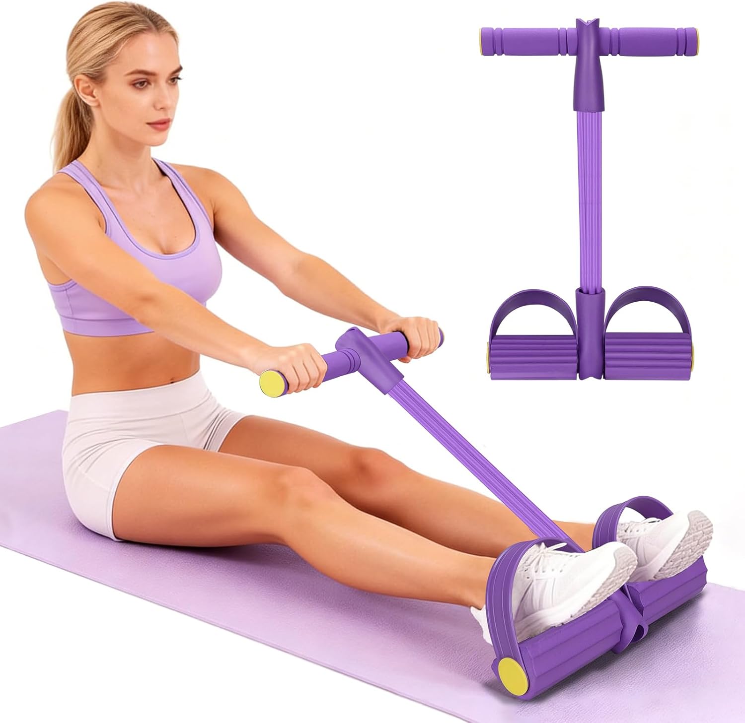 4튜브 저항 밴드 다기능 텐션 로프 피트니스 밴드 6튜 - Pilates Yoga Board 리뷰 및 가격